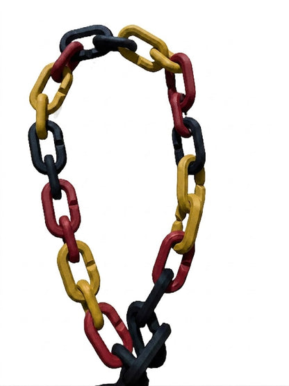 Germany Hype Chain Necklace - FIFA Football Soccer Die Mannschaft Jewelry | Germany Futbol Fan 32" Chain for World Cup Euros Matchday Fans