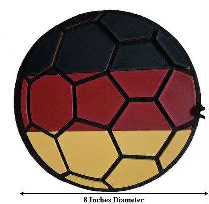 Germany 32in Hype Chain Necklace 8in Emblem - FIFA Football Soccer Die Mannschaft | Germany Futbol Fan Chain for World Cup Euros Matchday