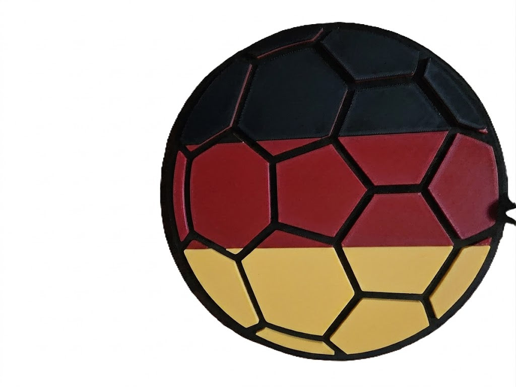 Germany 32in Hype Chain Necklace 8in Emblem - FIFA Football Soccer Die Mannschaft | Germany Futbol Fan Chain for World Cup Euros Matchday