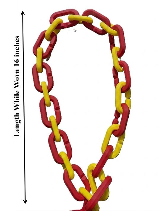 Germany 32in Hype Chain Necklace 8in Emblem - FIFA Football Soccer Die Mannschaft | Germany Futbol Fan Chain for World Cup Euros Matchday