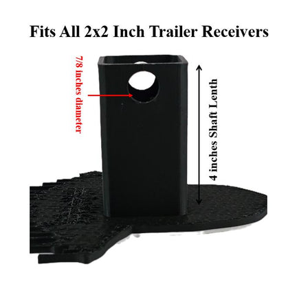 Ghost Trailer Hitch Plug Scream Mask Truck Receiver Cover Cap Horror Movie Decor Fits Standard 2 Inch Receivers For Truck SUV Jeep Fans