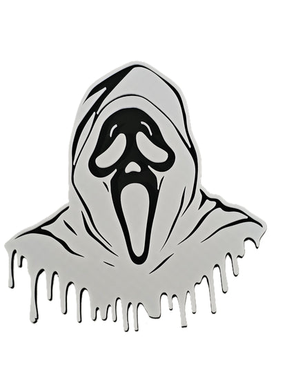 Ghost Trailer Hitch Plug Scream Mask Truck Receiver Cover Cap Horror Movie Decor Fits Standard 2 Inch Receivers For Truck SUV Jeep Fans