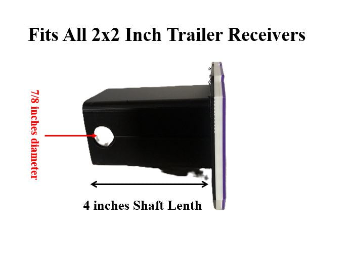 GMC Truck Cover Plug Cap Tow Hitch Trailer Towing 2 Inch Receiver Universal Blue