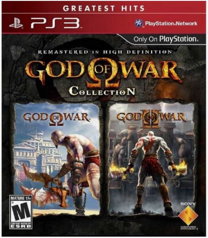 God of War Collection PS3 Greatest Hits Two Games God of War 1 and 2 Remastered Case Disc Manual Sony Santa Monica