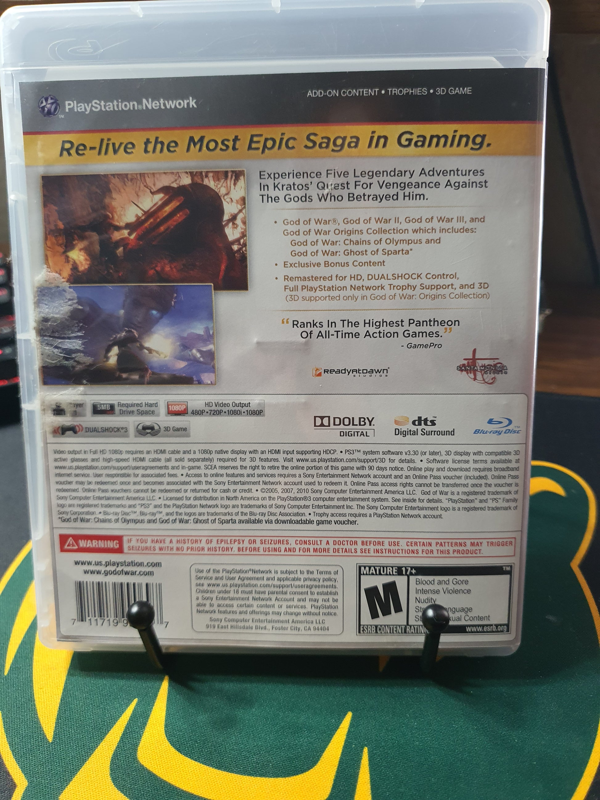 god of war saga playstation 3 collection edition complete like new