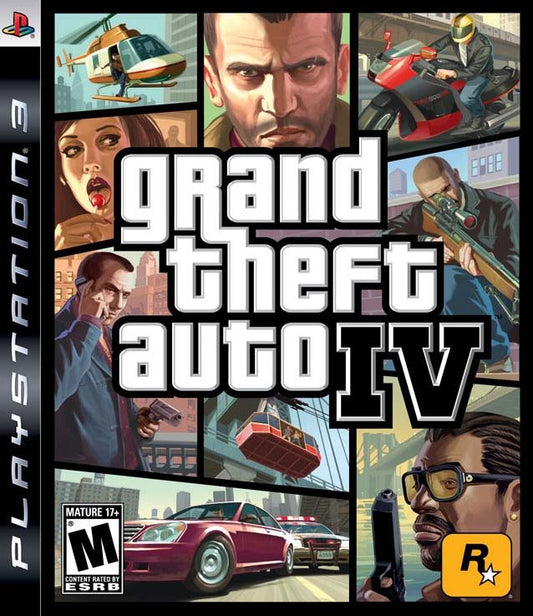 Grand Theft Auto IV GTA 4 (Sony PlayStation 3, 2008) Videogame Disc Very Good