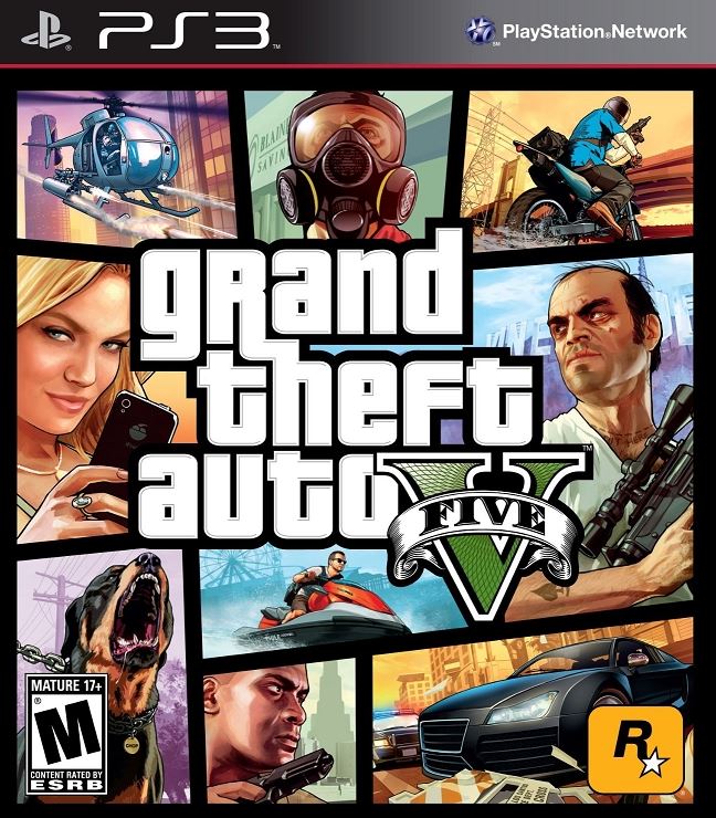 Rockstar Games Grand Theft Auto V PS3 Complete w/ Manual & Map NTSC-U/C M