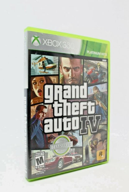Grand Theft Auto IV -- Platinum Hits Edition (Microsoft Xbox 360, 2009)