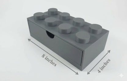 Kids Stackable Storage Box Office Organizer Home Decor Desktop Toy 8 Studs Home School Teacher School Children Adult Storage