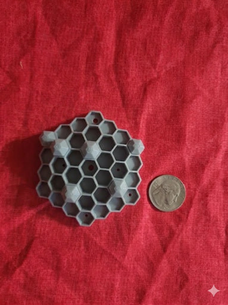 Chemical Free Wasp Nest Decoy Hornet Deterrent 3D Print Customizable Pack of 4 Gray