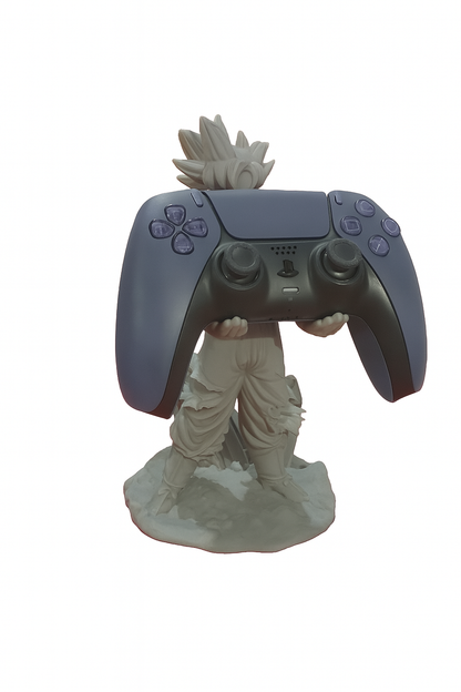 Dragon Ball Figure Phone Device Controller Holder Stand Son Goku PlayStation Nintendo Xbox Samsung iPhone 8bit DO Game Room Shelf Table