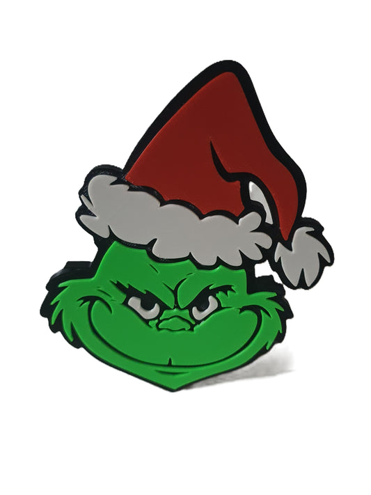 Christmas Grinch Truck Trailer Hitch Receiver Cover Plug Cap 2" Receiver