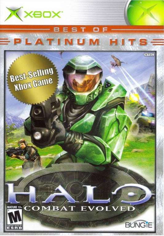 Halo: Combat Evolved Xbox 2001 Best of Platinum Hits Game Disc Near Mint Tested