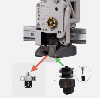 Hotend Kit For Bambu Lab A1/A1 mini Hotend Heating Assembly Hotend Replacement Blob Removal Aftercare