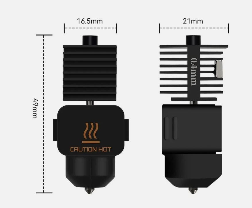 Hotend Kit For Bambu Lab A1/A1 mini Hotend Heating Assembly Hotend Replacement Blob Removal Aftercare