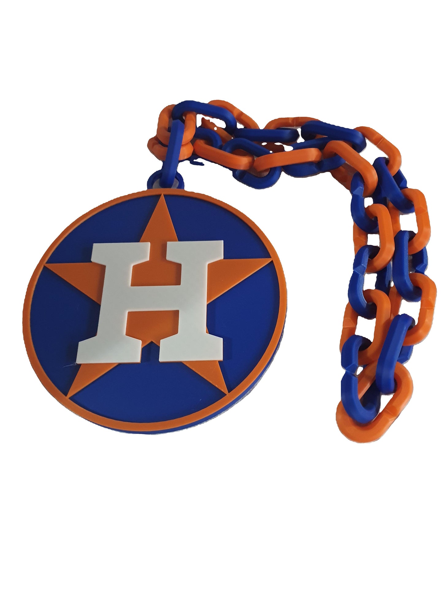 Houston Astros Big Logo Fan Hype Chain 32" Necklace MLB Baseball 3D Printed