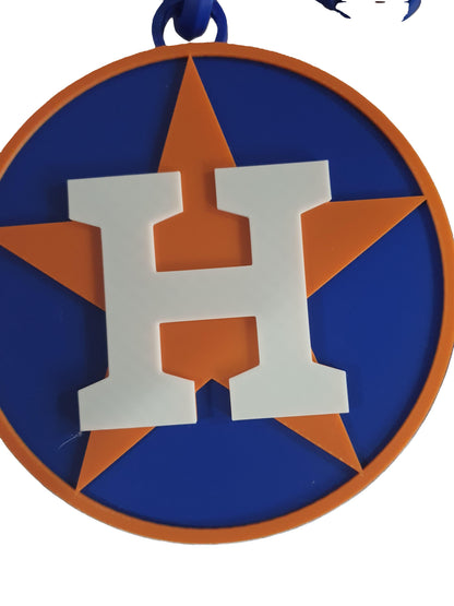 Houston Astros Big Logo Fan Hype Chain 32" Necklace MLB Baseball 3D Printed