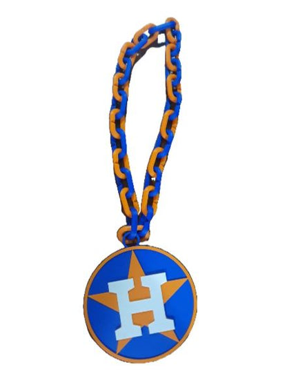 Houston Astros Big Logo Fan Hype Chain 32" Necklace MLB Baseball 3D Printed
