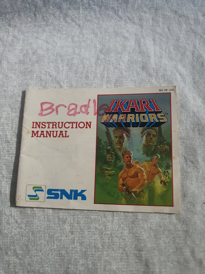 Ikari Warriors NES Instruction Manual SNK Original NES-IW-USA Booklet Only Vintage Nintendo Manual