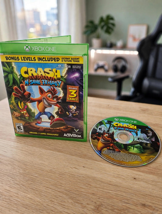 Crash Bandicoot N Sane Trilogy Xbox One Platformer Game Activision Remastered Collection 2018 Classic Adventure Retro