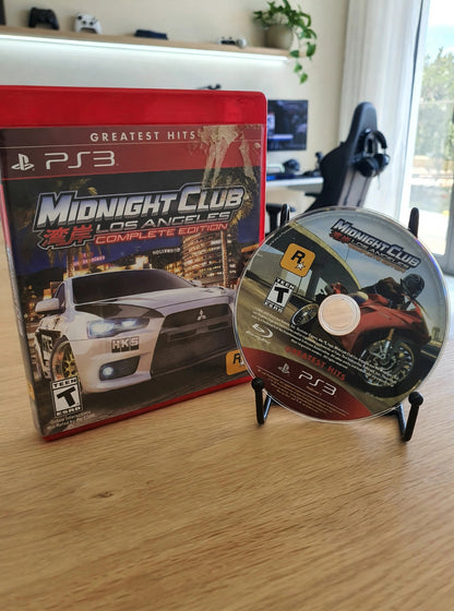 Midnight Club Los Angeles PS3 PlayStation 3 Racing Game Rockstar Open World Street Complete Edition Classics