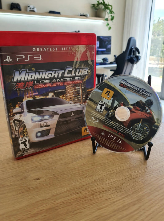 Midnight Club Los Angeles PS3 PlayStation 3 Racing Game Rockstar Open World Street Complete Edition Classics