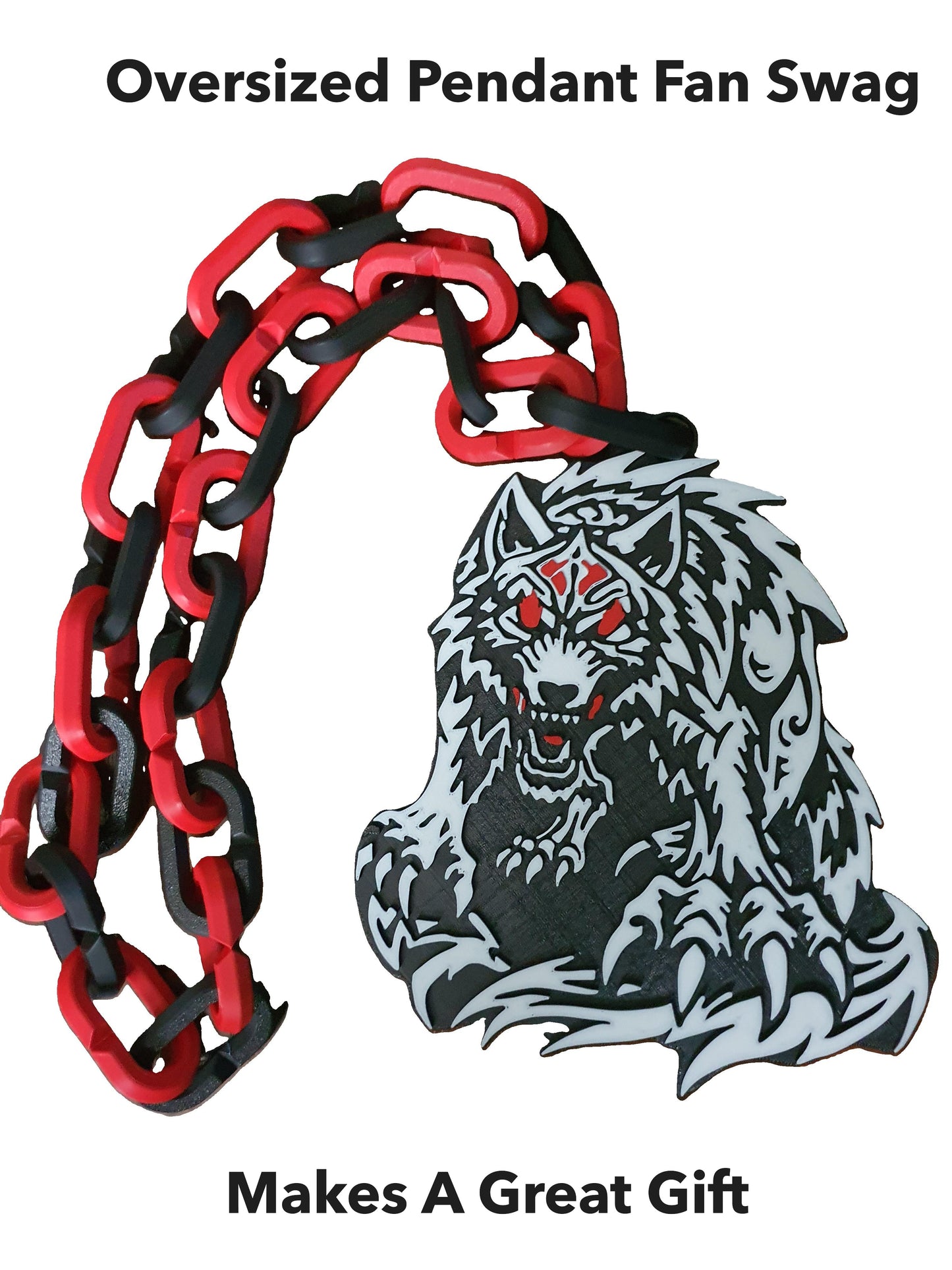 Jacab Fatu WWE All Gas No Brakes Samoan Werewolf Necklace Charm Pendant Fan Swag