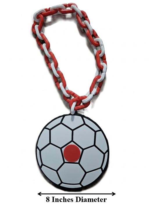 Japan Hype Chain Necklace - FIFA Football Soccer Samurai Blue Jewelry | Japan Futbol Fan Chain for World Cup Asian Cup Matchday Fans