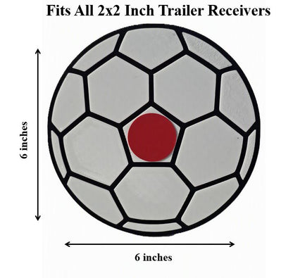 Japan Soccer Football World Cup Trailer Hitch Cover - Samurai Blue FIFA Hitch Plug | Japan Futbol Fan 2 Inch Receiver Cover Matchday
