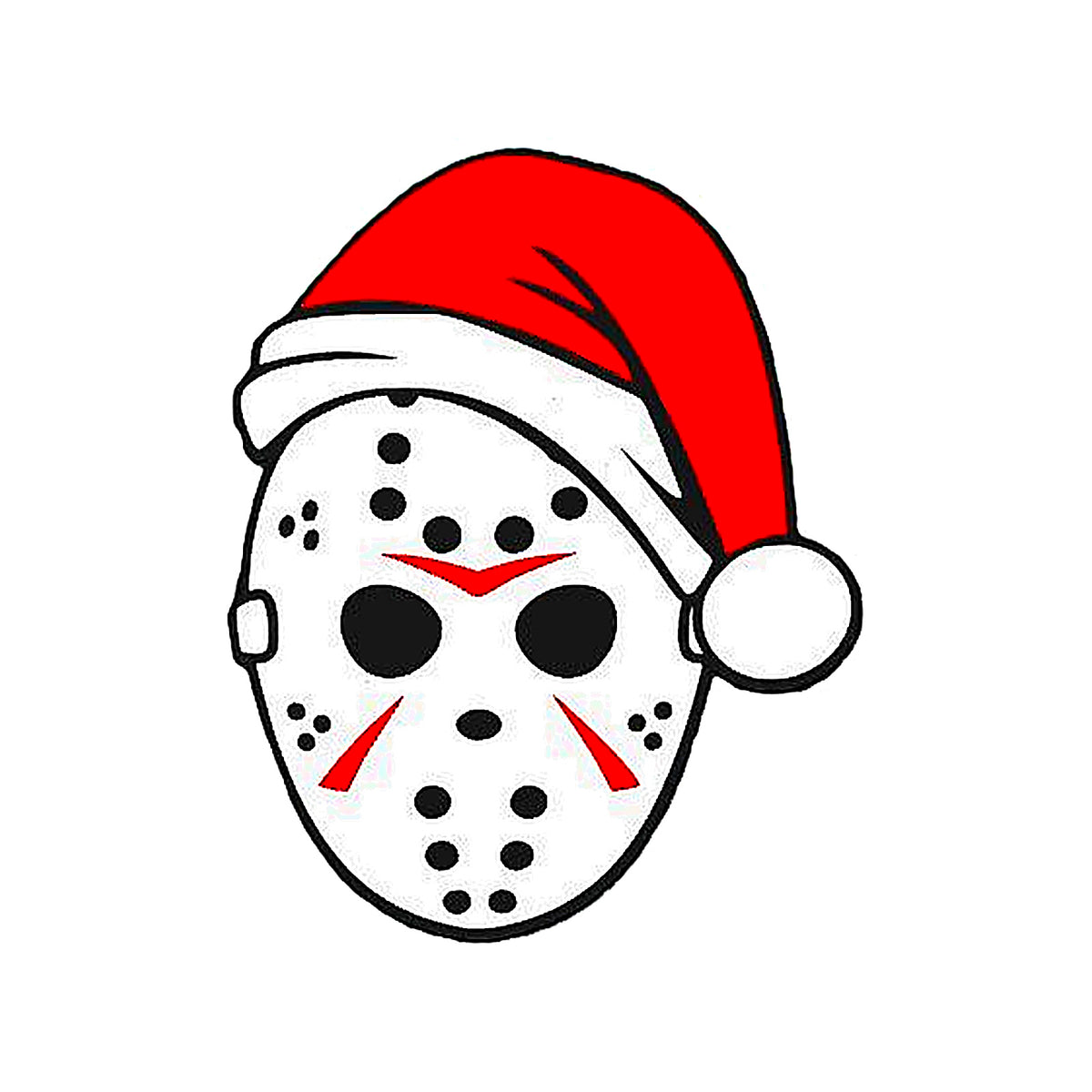 Jason Friday 13th Hockey Mask Trailer Hitch Plug Cap Christmas Hat Truck SUV Gift Receiver Cover