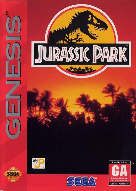 Jurassic Park Sega Genesis 1993 Complete CIB Near Mint Clean Tested Original