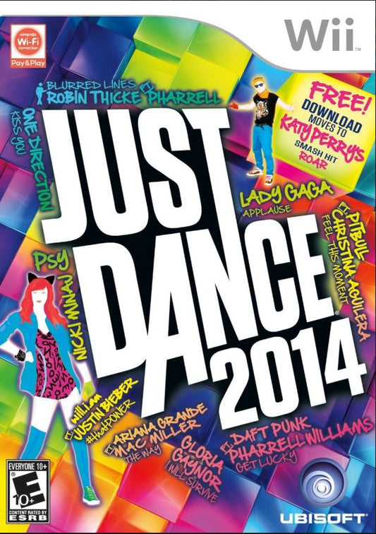 Just Dance 2014 (Nintendo Wii, 2013) Game Disc Near Mint Clean Tested Free Ship