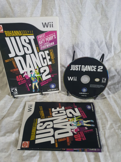 Just Dance 2 (Nintendo Wii, 2010) Complete CIB Near Mint Clean RVL-SD2E-USO-B0