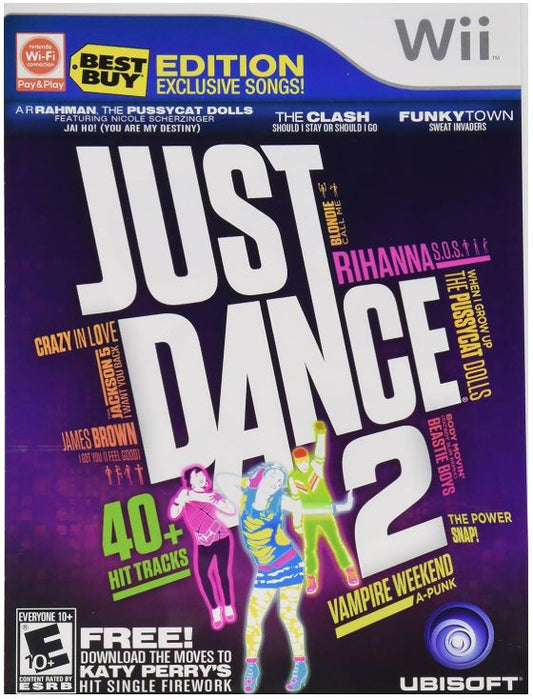 Just Dance 2 Best Buy Edition (Nintendo Wii, 2010) Complete Near Mint Clean