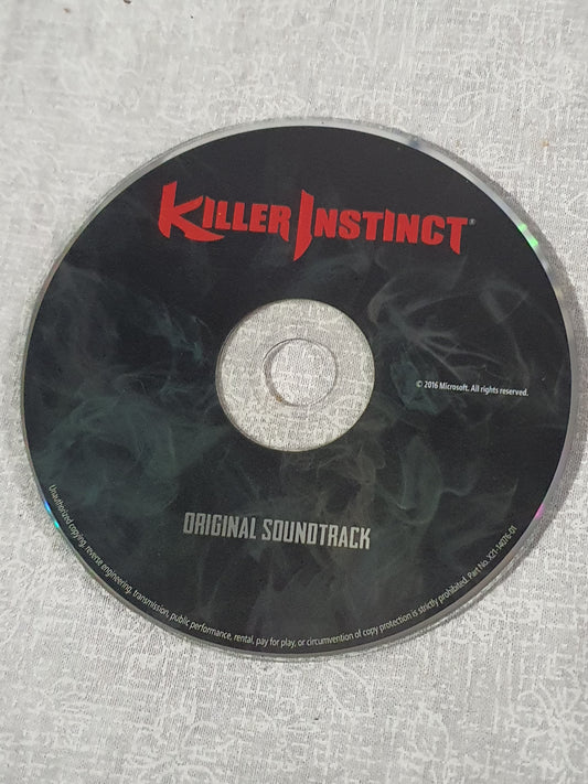 Microsoft 2016 Killer Instinct Video Game Original Soundtrack Disc CD OST Rare Xbox Fighter Mick Gordon Collector Edition Official Pressing