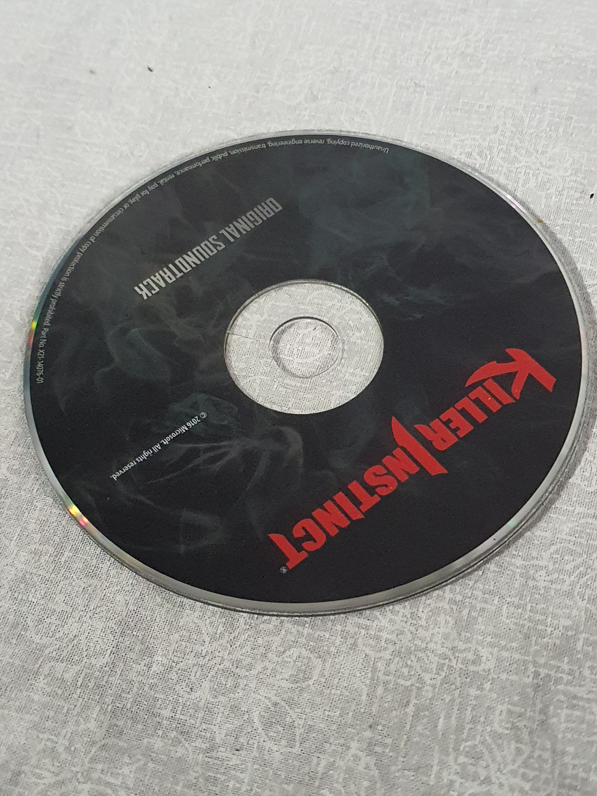 Microsoft 2016 Killer Instinct Video Game Original Soundtrack Disc CD OST Rare Xbox Fighter Mick Gordon Collector Edition Official Pressing