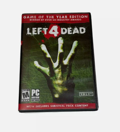 Left 4 Dead: Game of the Year Edition (PC, 2009) W/ Quick Reference Card