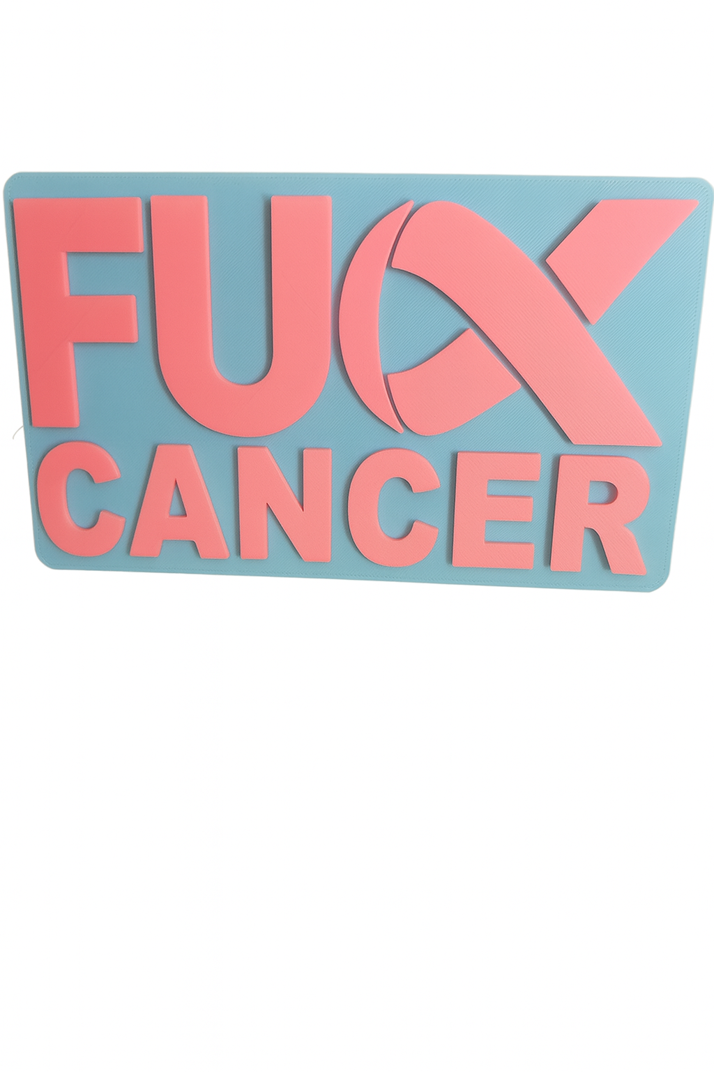 F*ck FU F U Cancer Cover Plug Cap Tow Hitch 2" Receivers Truck Breast Cancer Awareness