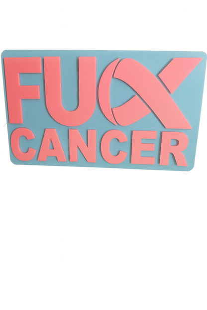 F*ck FU F U Cancer Cover Plug Cap Tow Hitch 2" Receivers Truck Breast Cancer Awareness
