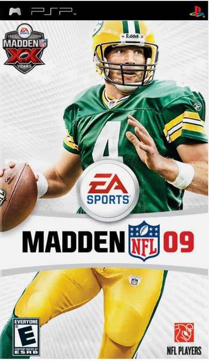 Madden 2009 (Sony PSP, 2008) EA Sports CIB Complete Bret Favre Very Good Tested
