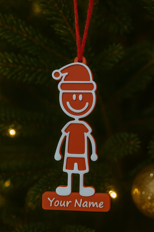 Christmas Holiday Tree Ornament Family Man Woman Children Dog Customize 6 Piece Bundle