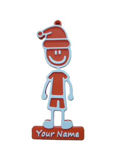 Christmas Holiday Tree Ornament Family Man Woman Children Dog Customize 6 Piece Bundle
