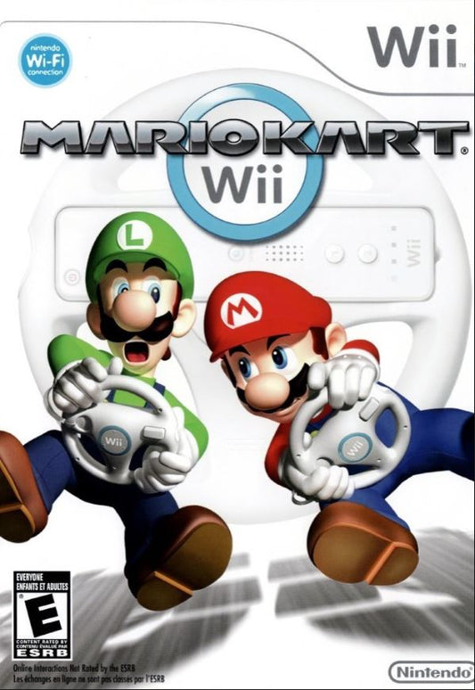 Mario Kart Bundled Wheel (Nintendo Wii, 2008) Game Disc Near Mint RVL-RMCE-USA