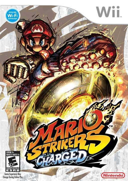 Mario Strikers Charged (Nintendo Wii, 2007) Complete CIB RVL-R4QE-USA Inserts