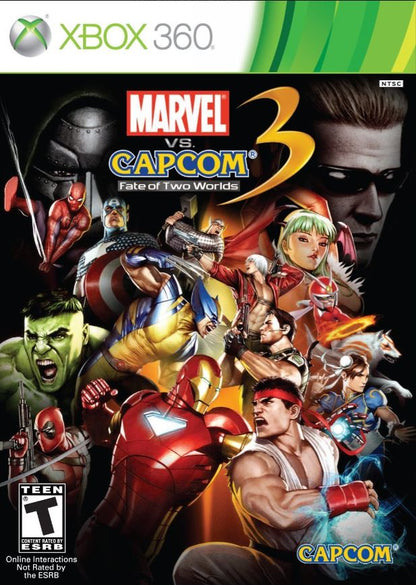 Marvel vs. Capcom 3: Fate of Two Worlds (Microsoft Xbox 360, 2011) Disc Good