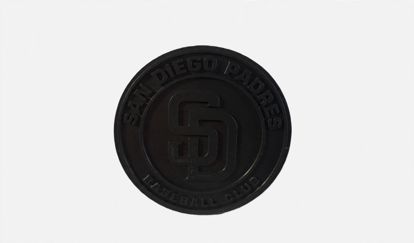Black Out San Diego Padres Baseball Trailer Hitch Receiver Cover Tow Towing Plug Cap 2"