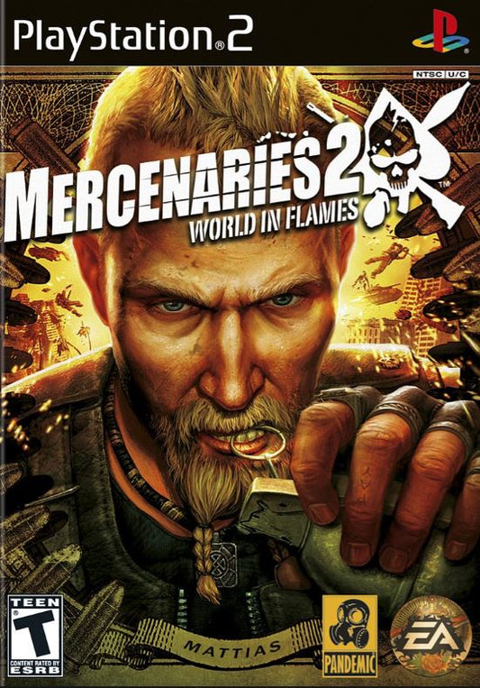 Mercenaries 2: World in Flames (Sony PlayStation 2, 2008) Complete Tested