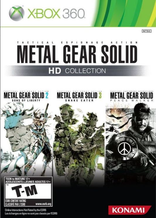 Metal Gear Solid HD Collection Case Manual Insert Near Mint NM NO GAME Xbox 360
