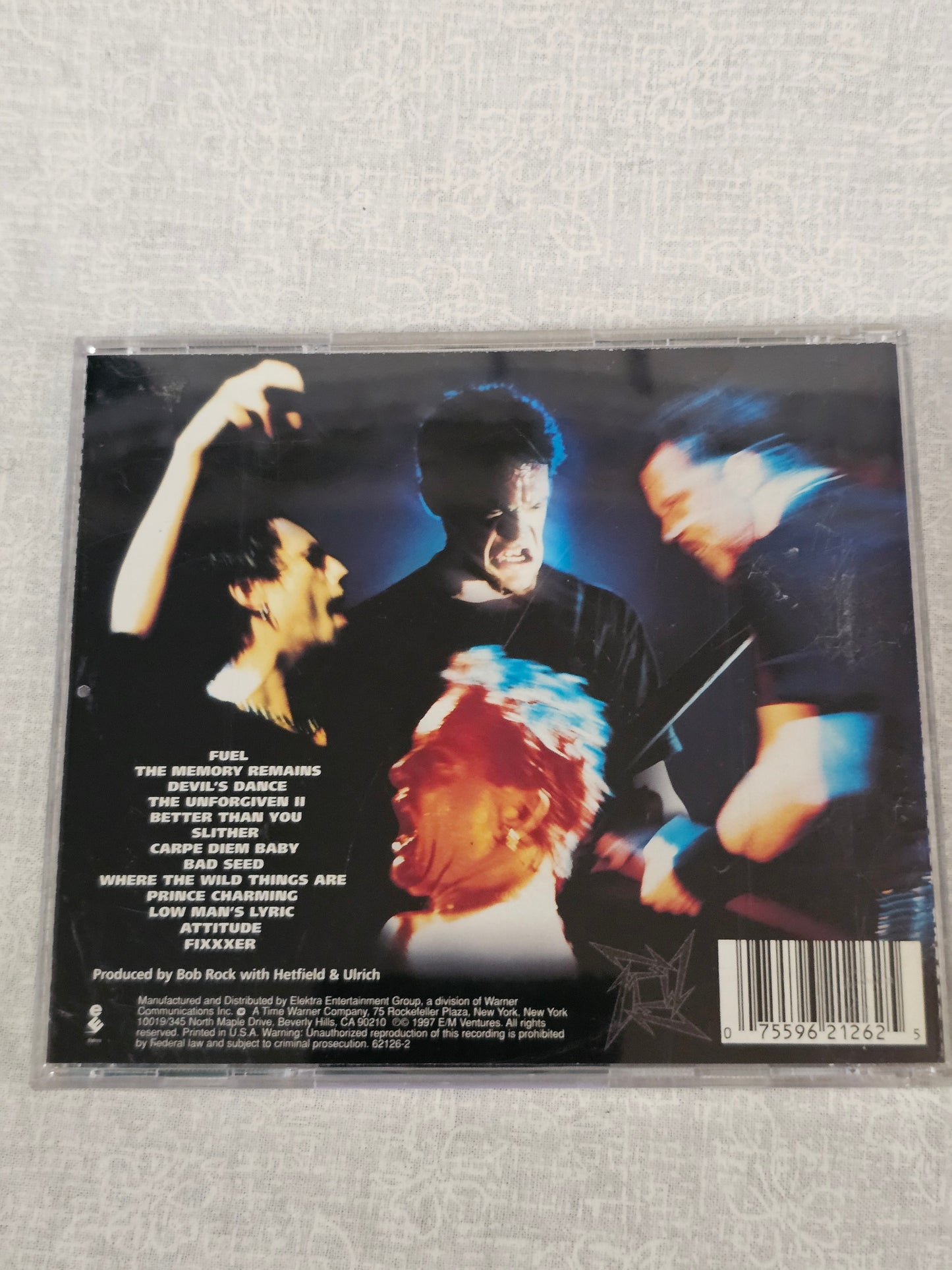 Metallica ReLoad 1st Print CD 1997 Explicit Original Elektra Pressing Heavy Metal Fuel Unforgiven II Memory Remains Collector Edition Album