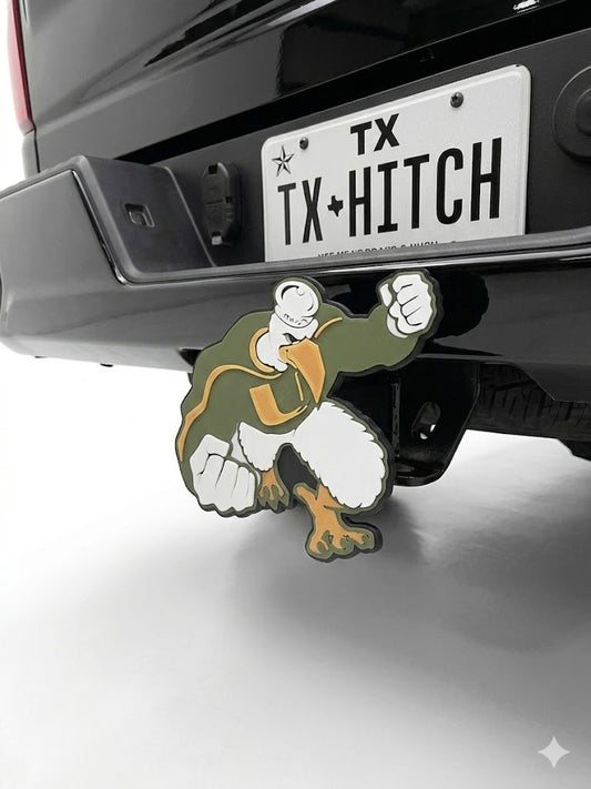 University of Miami Hurricanes Sebastian Ibis 2" Trailer Hitch Cover - Tow Receiver Plug Cap for Trucks & SUVs - NCAA Fan Gift Accessory